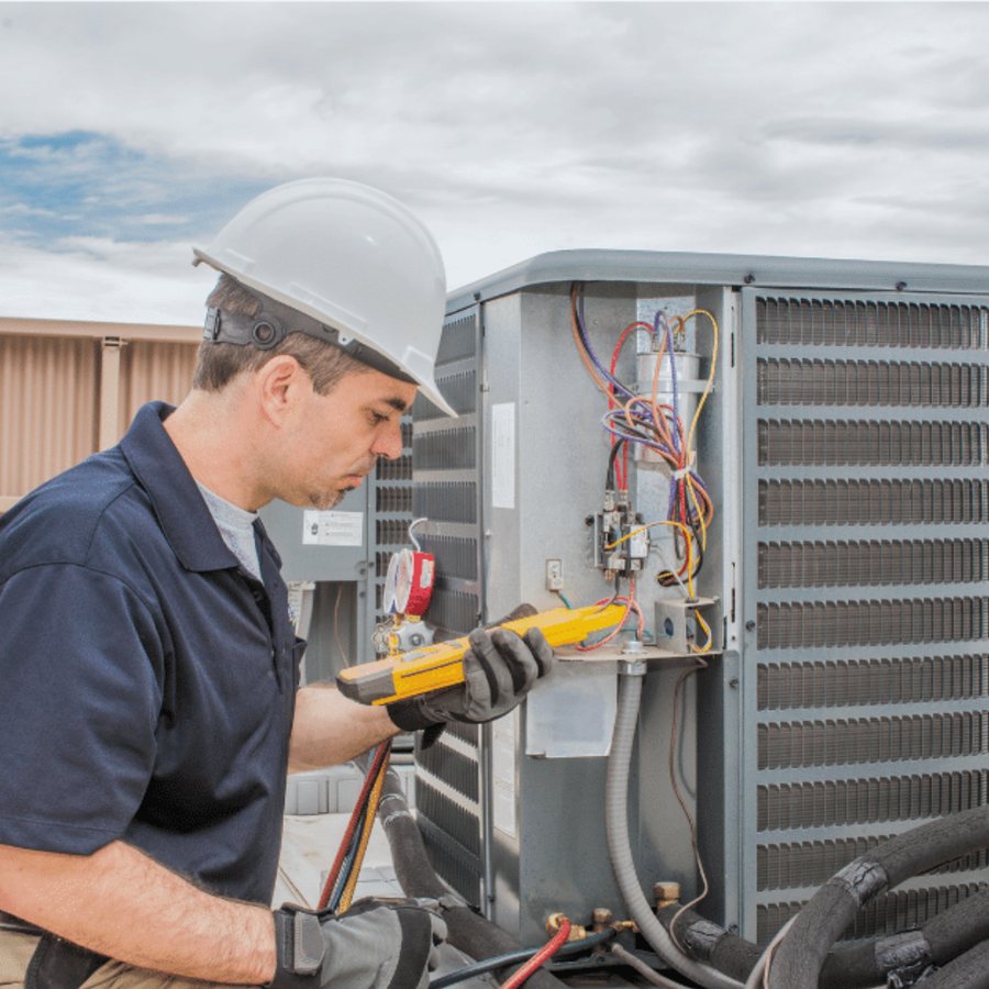 Windsor HVAC Pros HVAC technician servicing a system